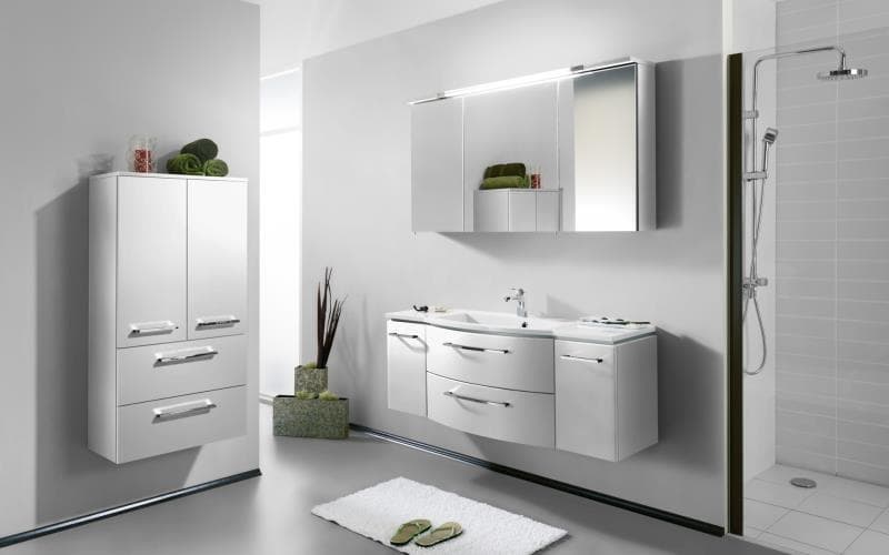 Saturn Gloss White Bathroom